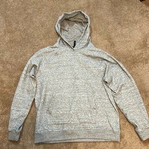 Men’s Fabletics, gray hoodie, long sleeve, size large